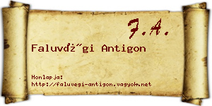 Faluvégi Antigon névjegykártya